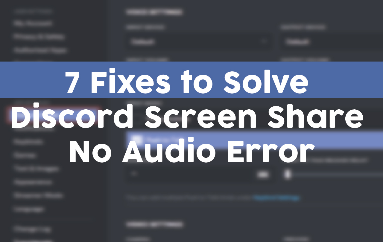 no sound for screen sharing discord mac